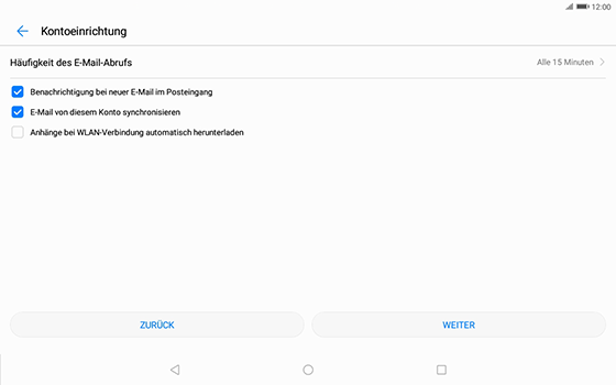 Huawei MediaPad T3 (10.0) LTE - E-Mail - Konto einrichten (outlook) - 8 / 11