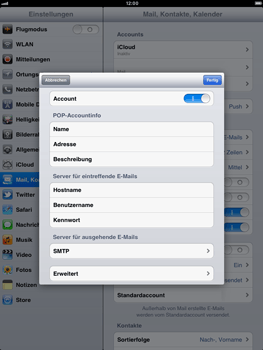 Apple iPad 2 - E-Mail - Konto einrichten - 2 / 2