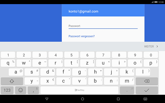Huawei MediaPad T3 (10.0) LTE - E-Mail - Konto einrichten (gmail) - 1 / 1