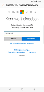 Samsung Galaxy S8 Plus - E-Mail - Konto einrichten (outlook) - 7 / 12