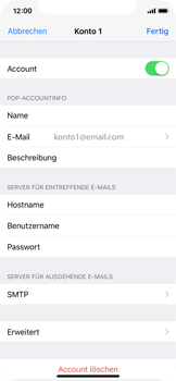 Apple iPhone X - E-Mail - Konto einrichten - 2 / 2