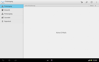 Sony Xperia Tablet Z LTE - E-Mail - Konto einrichten - 0 / 0