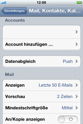 Apple iPhone 3GS - E-Mail - Konto einrichten - 1 / 1