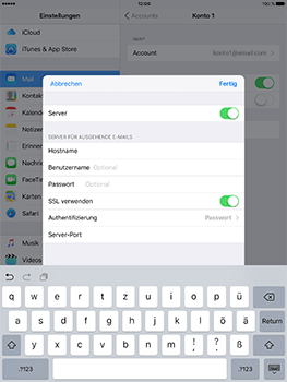 Apple iPad Mini 4 - E-Mail - Konto einrichten - 22 / 32