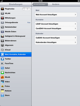 Apple iPad 3 - E-Mail - Konto einrichten - 6 / 22