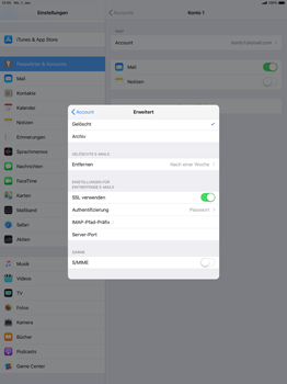 Apple iPad Pro 12.9 inch - E-Mail - Konto einrichten - 24 / 30