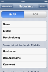 Apple iPhone 4 S - E-Mail - Konto einrichten - 2 / 2