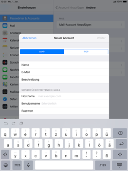 Apple iPad Pro 9.7 inch - E-Mail - Konto einrichten - 12 / 30