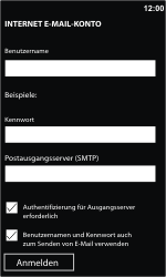 Nokia Lumia 610 - E-Mail - Konto einrichten - 1 / 1