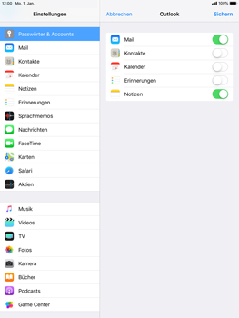 Apple iPad Mini 4 - E-Mail - Konto einrichten (outlook) - 9 / 12