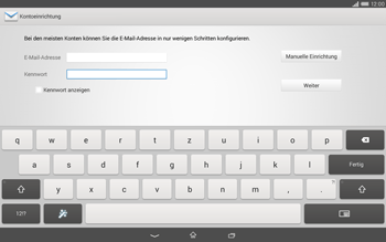 Sony Xperia Tablet Z2 LTE - E-Mail - Konto einrichten - 2 / 2