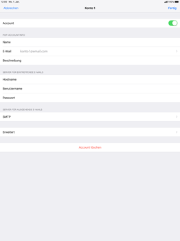 Apple iPad Pro 12.9 inch - E-Mail - Konto einrichten - 16 / 27