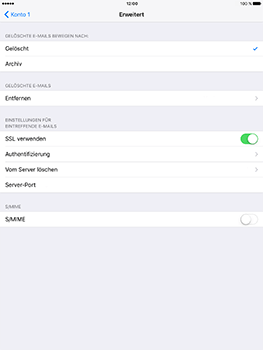 Apple iPad Mini 4 - E-Mail - Konto einrichten - 1 / 1