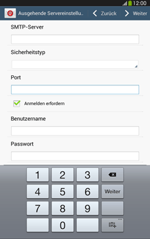 Samsung Galaxy Tab 3 8-0 LTE - E-Mail - Konto einrichten - 0 / 0