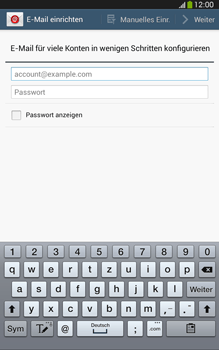 Samsung Galaxy Tab 3 8-0 LTE - E-Mail - Konto einrichten - 1 / 1
