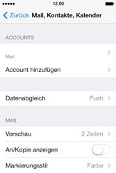 Apple iPhone 4 S - E-Mail - Konto einrichten - 1 / 1