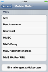 Apple iPhone 3G - MMS - Manuelle Konfiguration - 0 / 0