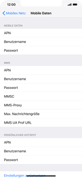 Apple iPhone XS Max - Internet - Manuelle Konfiguration - 7 / 17