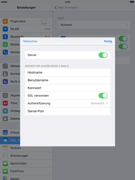 Apple iPad Air - E-Mail - Konto einrichten - 18 / 27