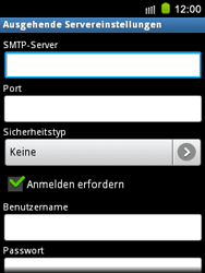 Samsung Galaxy Mini - E-Mail - Konto einrichten - 2 / 2