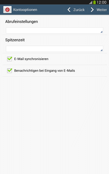 Samsung Galaxy Tab 3 8-0 LTE - E-Mail - Konto einrichten - 1 / 1
