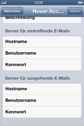 Apple iPhone 4 - E-Mail - Konto einrichten - 1 / 1