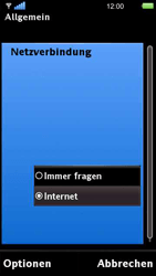 Sony Ericsson U5i Vivaz - Internet - Manuelle Konfiguration - 1 / 1