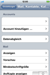 Apple iPhone 3G - E-Mail - Konto einrichten - 1 / 1