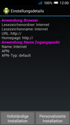 Alcatel Pop C7 - Internet - Automatische Konfiguration - 8 / 12
