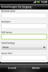 HTC Explorer - E-Mail - Konto einrichten - 2 / 2