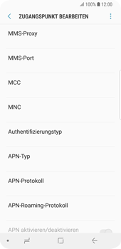 Samsung Galaxy S9 - Internet - Manuelle Konfiguration - 13 / 38