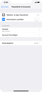 Apple iPhone XS Max - E-Mail - Konto einrichten (outlook) - 10 / 12