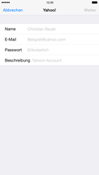 Apple iPhone 6 Plus - E-Mail - Konto einrichten (yahoo) - 2 / 2