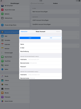 Apple iPad Pro 12.9 inch - E-Mail - Konto einrichten - 0 / 0