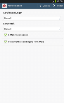 Samsung Galaxy Tab 3 8-0 LTE - E-Mail - Konto einrichten - 0 / 0