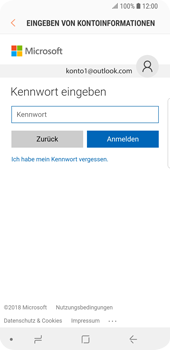 Samsung Galaxy S9 - E-Mail - Konto einrichten (outlook) - 7 / 12