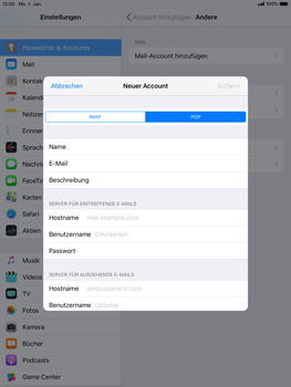 Apple iPad Air 2 - E-Mail - Konto einrichten - 11 / 27
