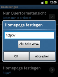 Samsung Galaxy Y - Internet - Manuelle Konfiguration - 15 / 17