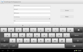 Sony Xperia Tablet Z LTE - E-Mail - Konto einrichten - 1 / 1
