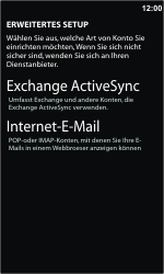 Nokia Lumia 610 - E-Mail - Konto einrichten - 1 / 1