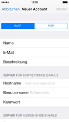Apple iPhone 5c - E-Mail - Konto einrichten - 0 / 0