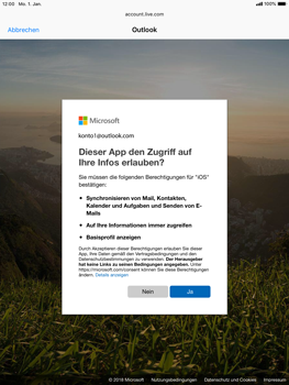 Apple iPad Mini 4 - E-Mail - Konto einrichten (outlook) - 8 / 12