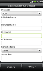 HTC Desire S - E-Mail - Konto einrichten - 0 / 0