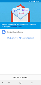 Samsung Galaxy S8 Plus - E-Mail - Konto einrichten (gmail) - 13 / 16