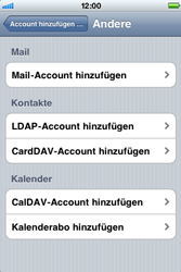 Apple iPhone 3G - E-Mail - Konto einrichten - 0 / 0