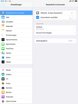 Apple iPad Mini 4 - E-Mail - Konto einrichten (outlook) - 10 / 12