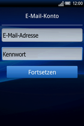 Sony Ericsson Xperia X8 - E-Mail - Konto einrichten - 0 / 0