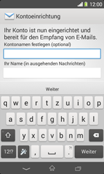Sony Xperia E1 - E-Mail - Konto einrichten - 1 / 1
