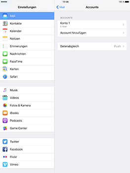 Apple iPad Pro 9.7 inch - E-Mail - Konto einrichten - 0 / 0
