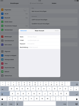 Apple iPad Pro 12.9 inch - E-Mail - Konto einrichten - 0 / 0